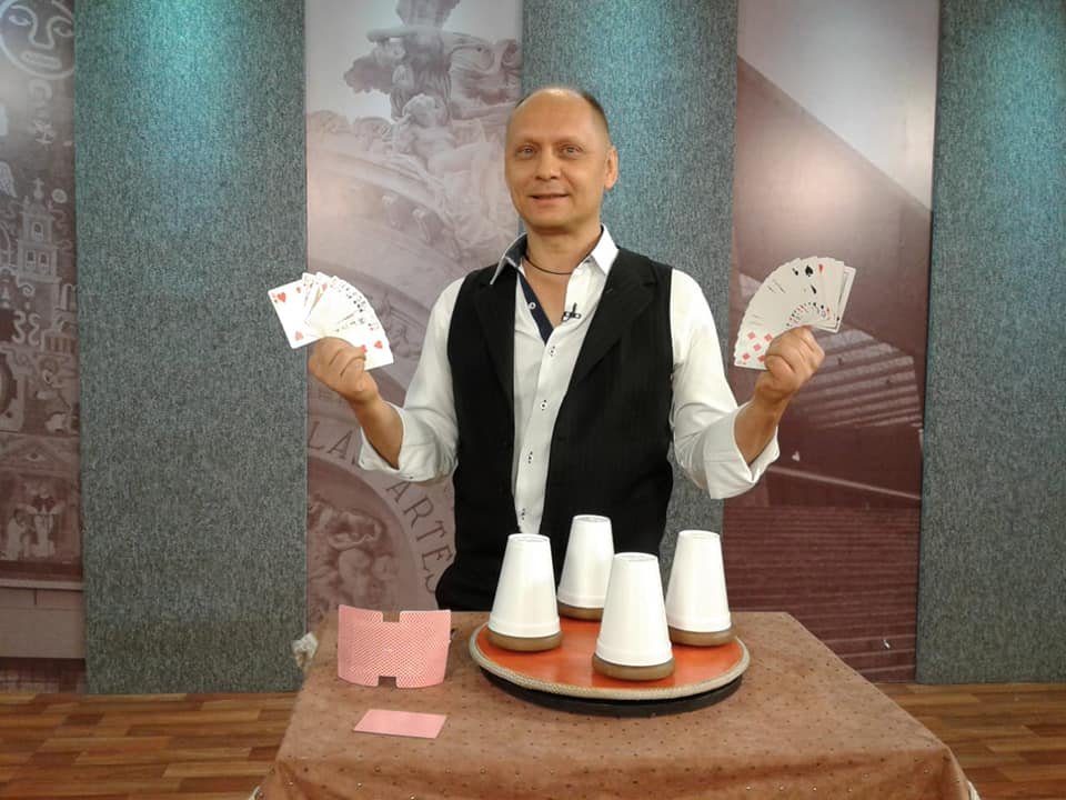 Retrato del Mago Konstant, ilusionista profesional